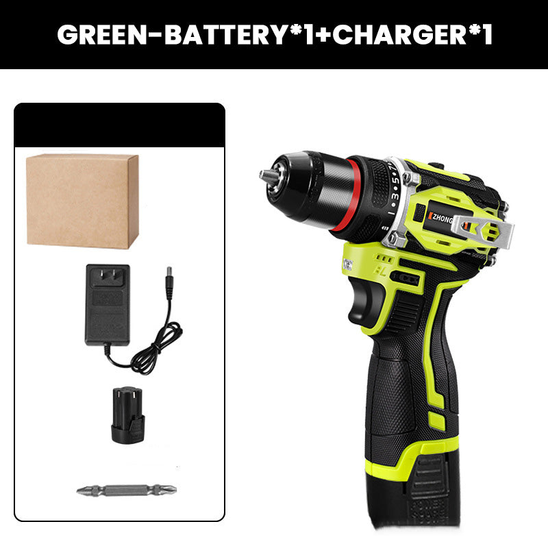 🧰Borstlös elektrisk sladdlös borrmaskin med batteri ＆ laddare