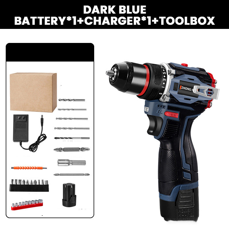 🧰Borstlös elektrisk sladdlös borrmaskin med batteri ＆ laddare