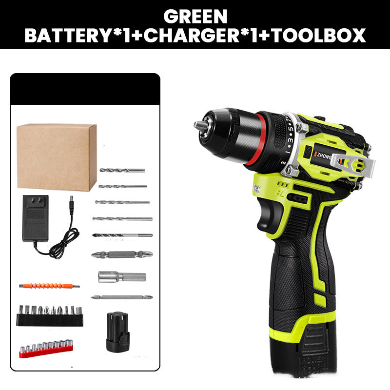🧰Borstlös elektrisk sladdlös borrmaskin med batteri ＆ laddare