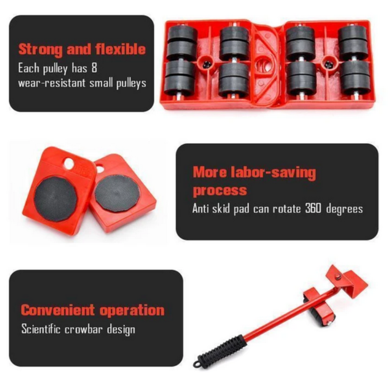 🛋️ 50 % RABATT NU! 🔄 Möbellyftare & flyttverktygsset, 4-pack – 360° glidskivor & ergonomiskt lyft utan ryggpåfrestning 💪