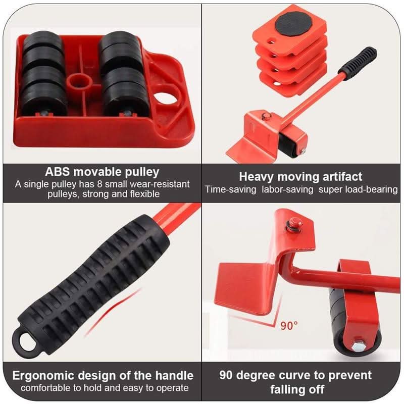 🛋️ 50 % RABATT NU! 🔄 Möbellyftare & flyttverktygsset, 4-pack – 360° glidskivor & ergonomiskt lyft utan ryggpåfrestning 💪