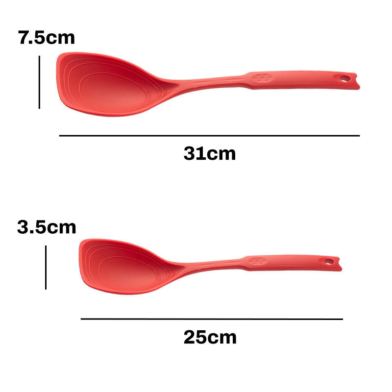 Värmestående köksspatel tillverkad av livsmedelskvalitets silicone