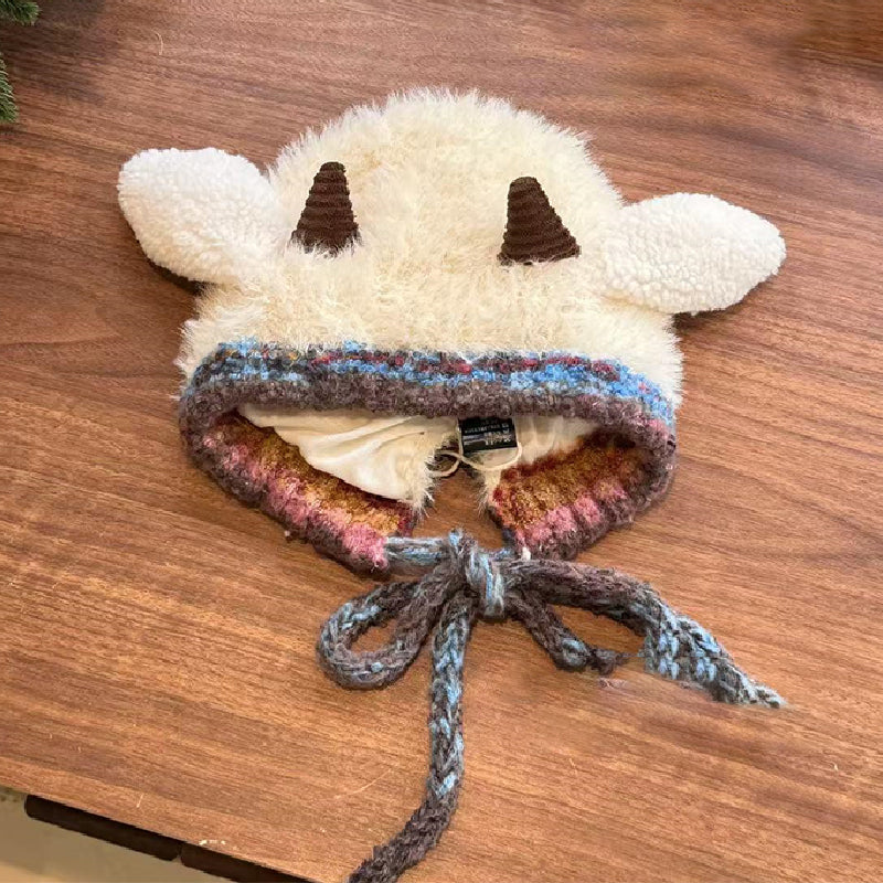 🎁🎄Julrea 50 % rabatt! 🦌Originaldesign Festlig julmössa med horn🧶