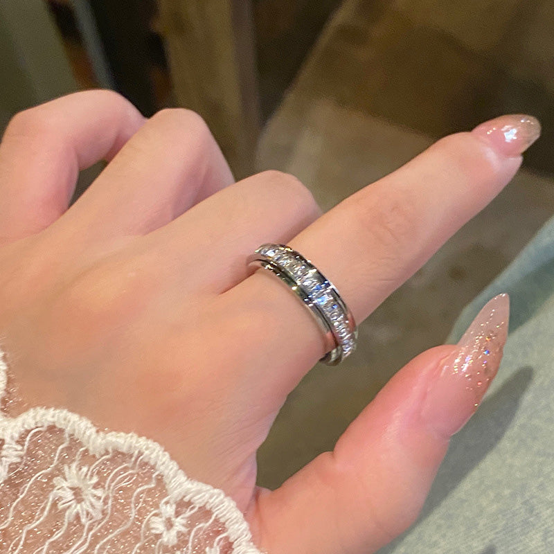 🔥Rotationsbar spinnerring i titanstål med zirkonia