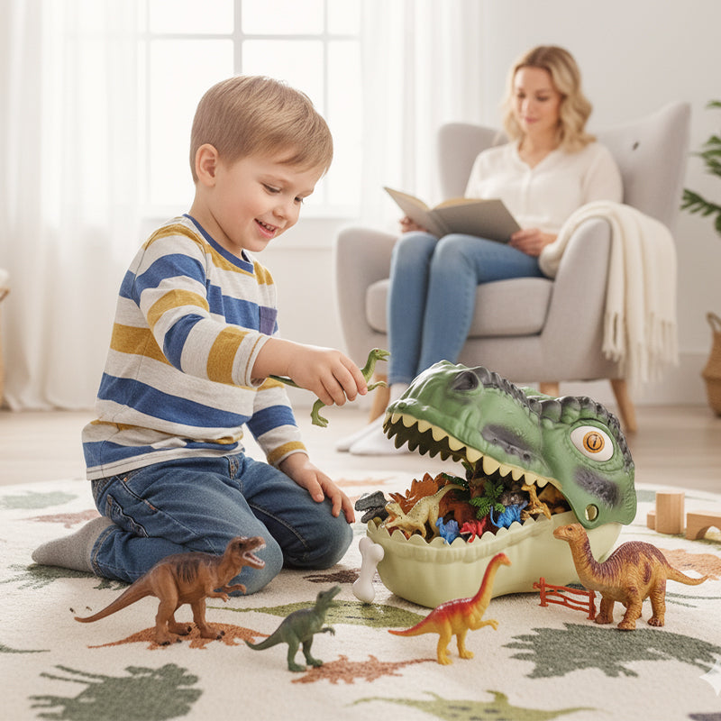 🦖 50 % RABATT JUST NU! 🎁 Roligt och lärorikt dinosaurieleksats för barn – Gräv, bygg och lär dig – Innehåller fossil, verktyg och faktakort – perfekt för nyfikna unga paleontologer 🦕