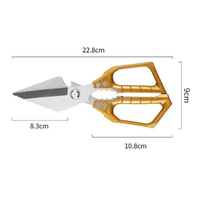 ✂️ 50% RABATT! ✨ MULTIFUNKTIONELL KÖKSSAX - Skär Ben & Öppnar Förpackningar, Ergonomiskt Handtag & Diskmaskinsäkert, Inkluderar Skalverktyg 🍗🔧