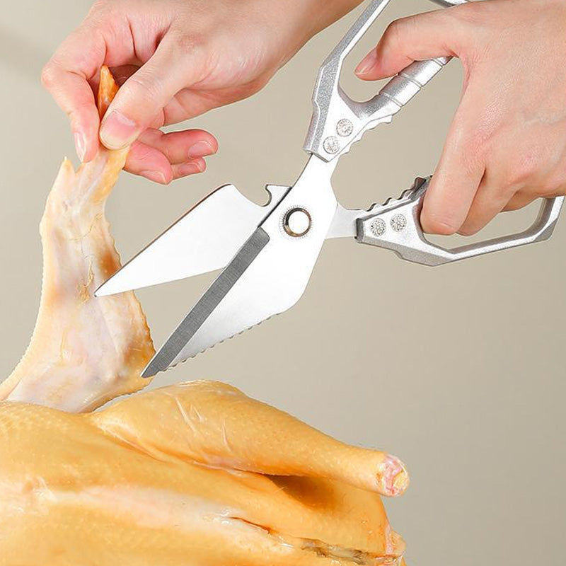 ✂️ 50% RABATT! ✨ MULTIFUNKTIONELL KÖKSSAX - Skär Ben & Öppnar Förpackningar, Ergonomiskt Handtag & Diskmaskinsäkert, Inkluderar Skalverktyg 🍗🔧