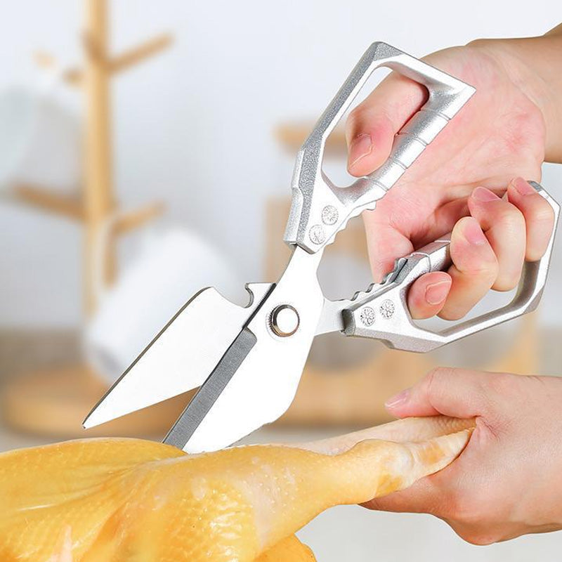 ✂️ 50% RABATT! ✨ MULTIFUNKTIONELL KÖKSSAX - Skär Ben & Öppnar Förpackningar, Ergonomiskt Handtag & Diskmaskinsäkert, Inkluderar Skalverktyg 🍗🔧