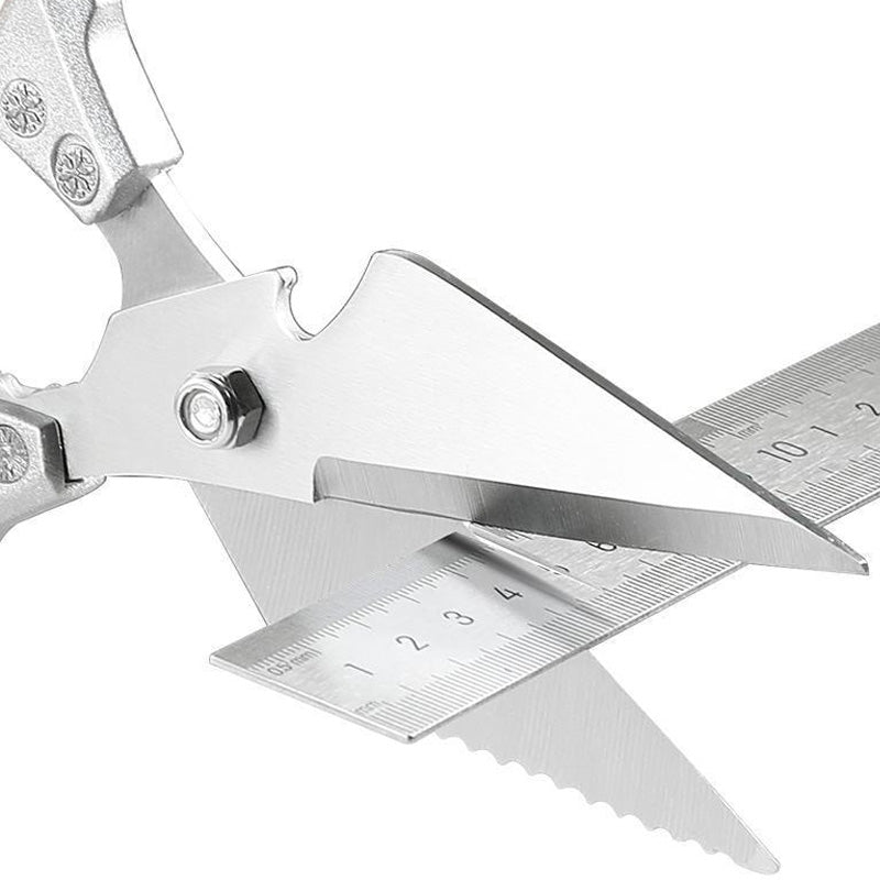 ✂️ 50% RABATT! ✨ MULTIFUNKTIONELL KÖKSSAX - Skär Ben & Öppnar Förpackningar, Ergonomiskt Handtag & Diskmaskinsäkert, Inkluderar Skalverktyg 🍗🔧