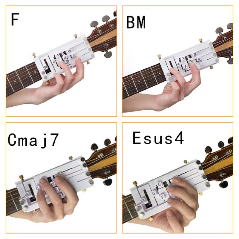 ✨ Gitarr En-knapps ackordhjälp – Instant-ackord, nybörjarvänligt &Bärbar  (Gitarrspel utan ansträngning för alla nivåer!)