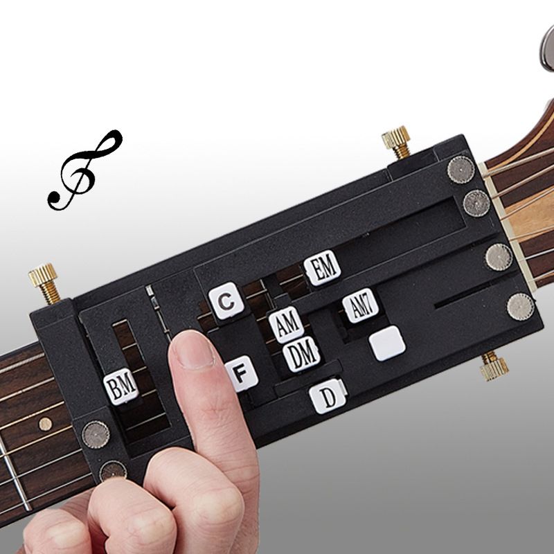 ✨ Gitarr En-knapps ackordhjälp – Instant-ackord, nybörjarvänligt &Bärbar  (Gitarrspel utan ansträngning för alla nivåer!)