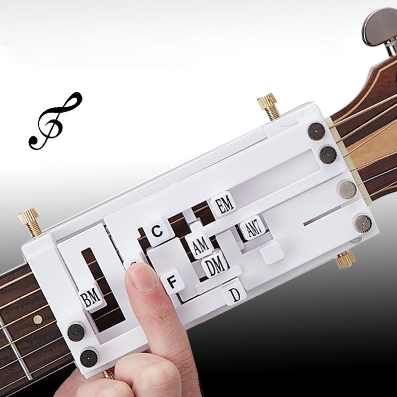 ✨ Gitarr En-knapps ackordhjälp – Instant-ackord, nybörjarvänligt &Bärbar  (Gitarrspel utan ansträngning för alla nivåer!)