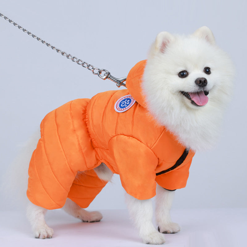 Varm vindtät vinterhund vadderade kläder