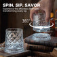 🥃 50% RABATT 💎 | 360° Roterande Whiskyglas – Stresslindring & Aromväckare