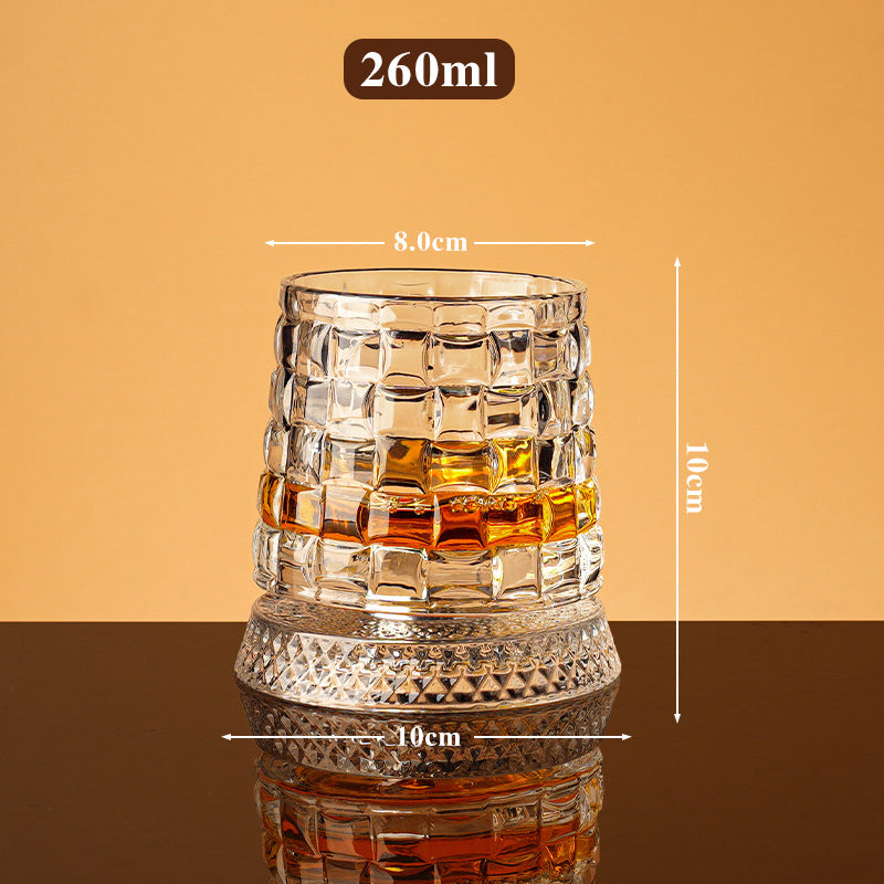 🥃 50% RABATT 💎 | 360° Roterande Whiskyglas – Stresslindring & Aromväckare
