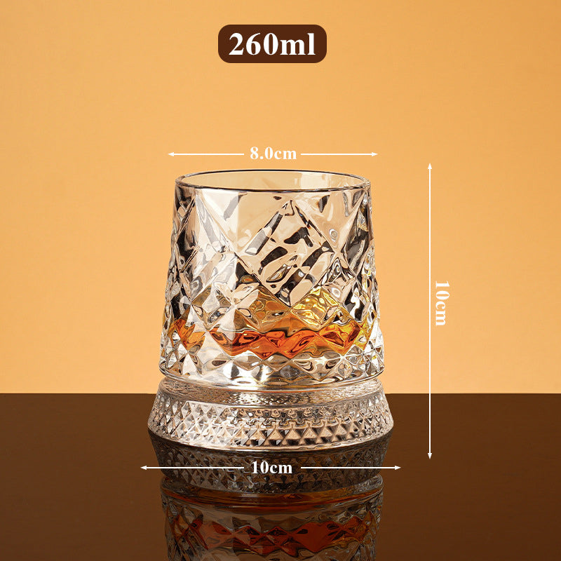 🥃 50% RABATT 💎 | 360° Roterande Whiskyglas – Stresslindring & Aromväckare