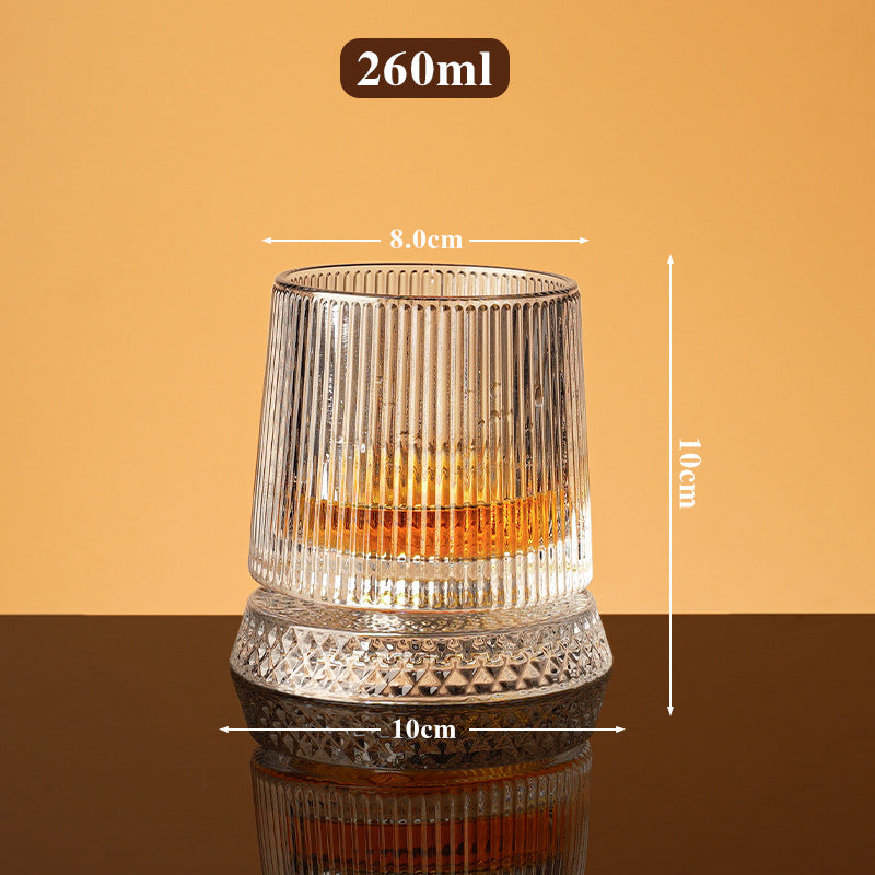 🥃 50% RABATT 💎 | 360° Roterande Whiskyglas – Stresslindring & Aromväckare