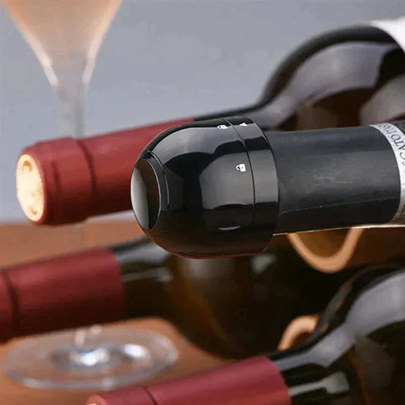 🎄 Silikonförsegling för Vin/Champagneflaskor - Julens Perfekta Tillbehör 🥂