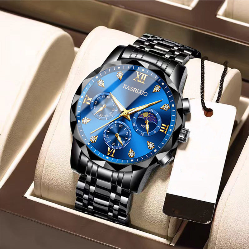⌚ 50% REA NU! 🔥 Vattentät Kvartsur för Män - Elegant & Slitstark, Perfekt för Vardag och Äventyr ✨