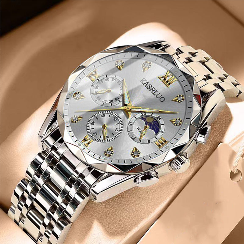 ⌚ 50% REA NU! 🔥 Vattentät Kvartsur för Män - Elegant & Slitstark, Perfekt för Vardag och Äventyr ✨