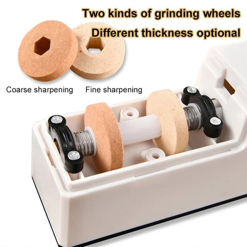 🔪 50% RABATT! ⚙️ Professionell Elektrisk Knivslipare – Snabb & Exakt Slipning, Multi-Vinkelguide för Köks- & Utomhusknivar ✨📦