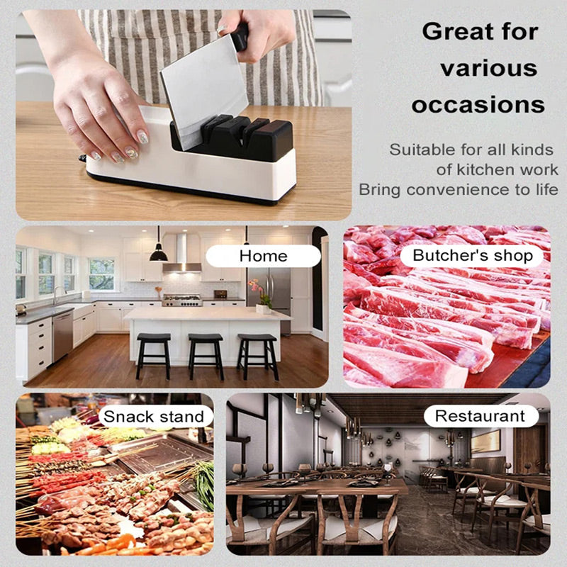 🔪 50% RABATT! ⚙️ Professionell Elektrisk Knivslipare – Snabb & Exakt Slipning, Multi-Vinkelguide för Köks- & Utomhusknivar ✨📦