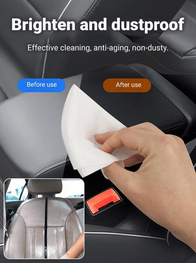 🚗 KÖP 2, FÅ 1 GRATIS! ✨ Bilinsideservetter – Dammfrästrytande, Ger Glans & Skonsam Yta 🧽