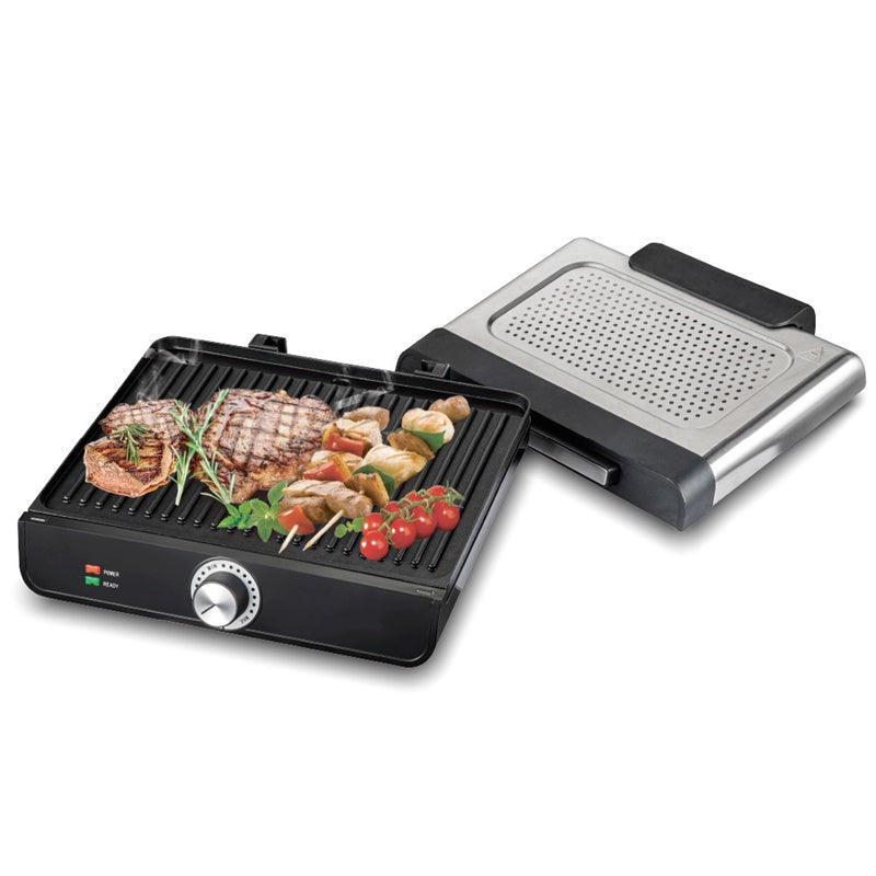 ⏳Begränsad tid 50 % Rabatt⏰2200 W rökfri inomhusgrill med nonstick-platta🥩