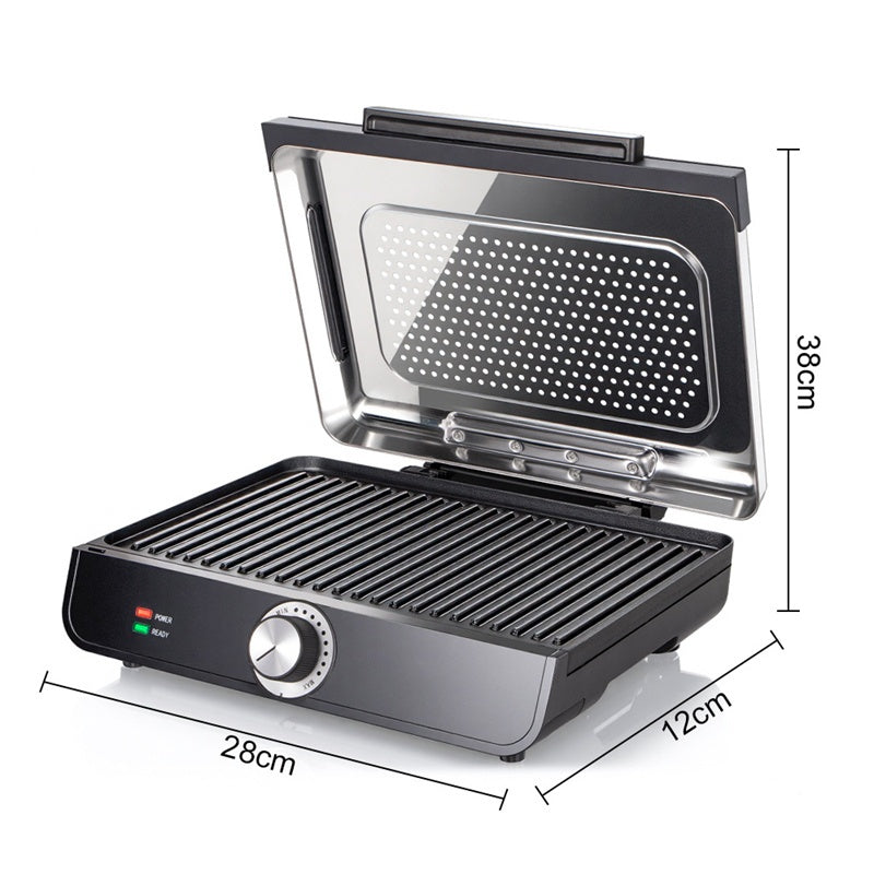 ⏳Begränsad tid 50 % Rabatt⏰2200 W rökfri inomhusgrill med nonstick-platta🥩