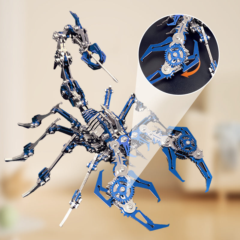3D-skorpion i metall – mekanisk monteringsmodell, utmanande och dekorativ