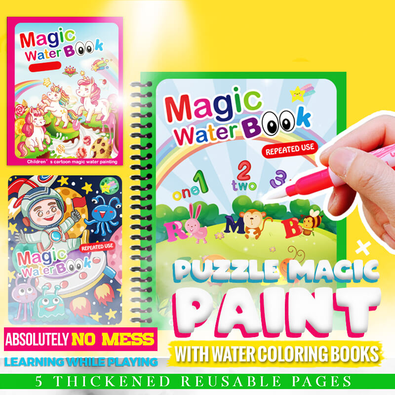 🎁Tidig julförsäljning - 49% rabatt🎅Magic Water Book™ - Trolla fram teckningen - Målarbok