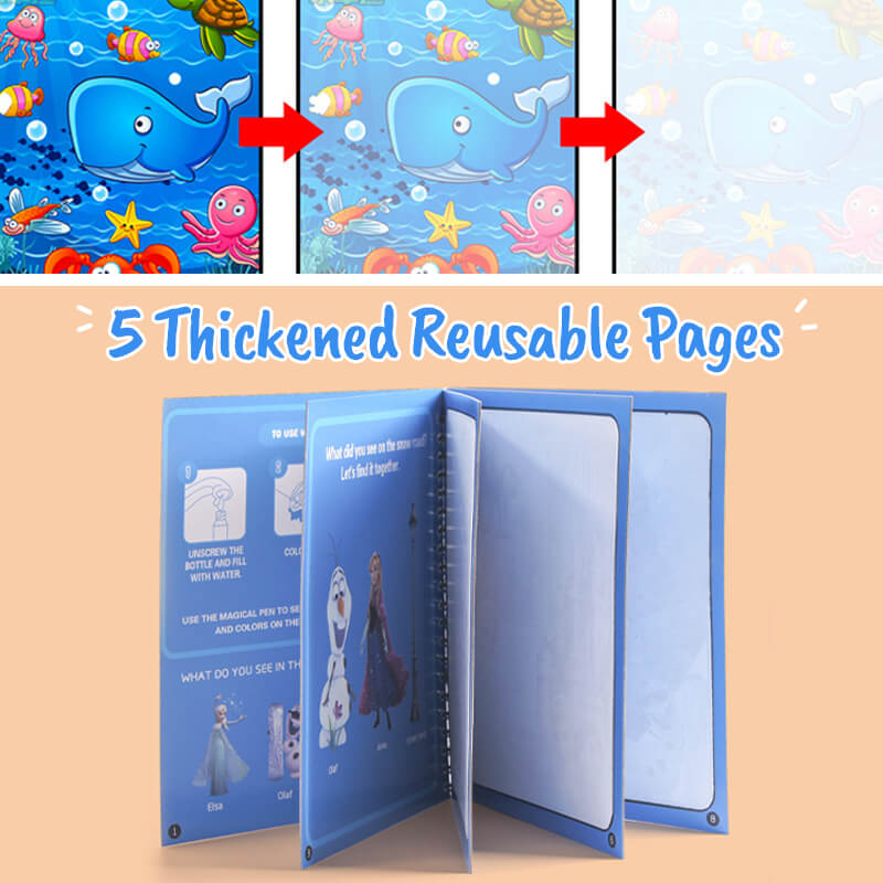 🎁Tidig julförsäljning - 49% rabatt🎅Magic Water Book™ - Trolla fram teckningen - Målarbok