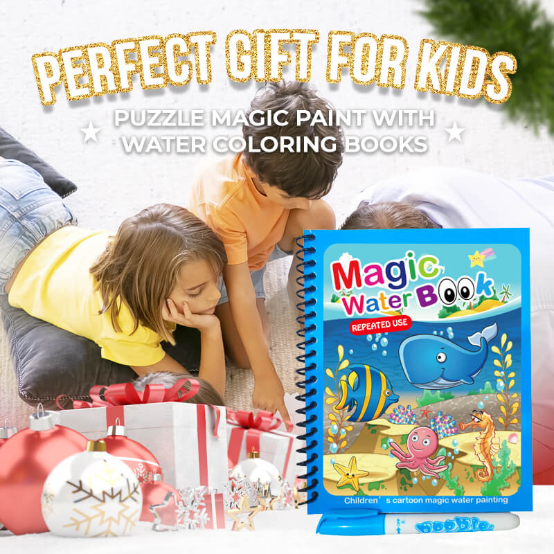 🎁Tidig julförsäljning - 49% rabatt🎅Magic Water Book™ - Trolla fram teckningen - Målarbok
