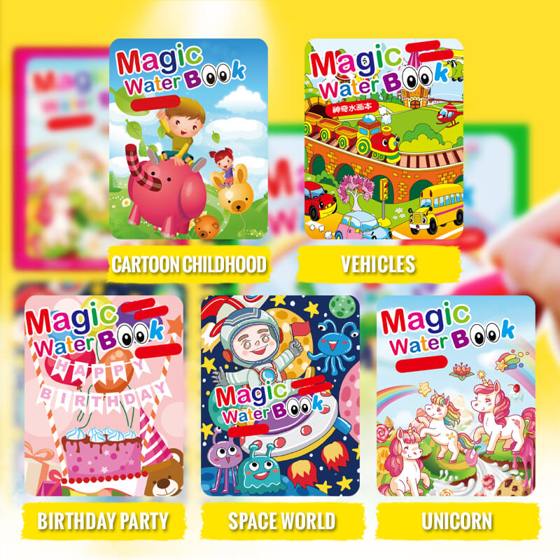 🎁Tidig julförsäljning - 49% rabatt🎅Magic Water Book™ - Trolla fram teckningen - Målarbok