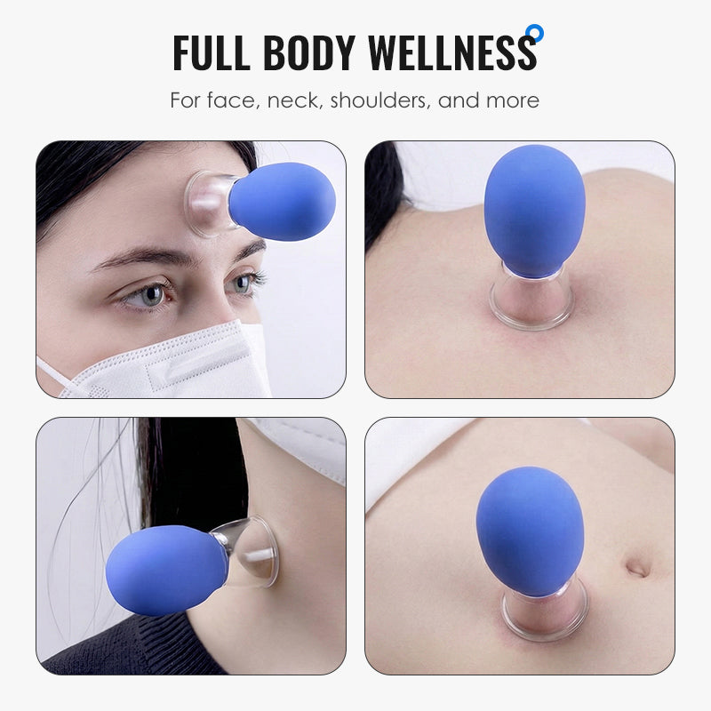 🔥Julrea 50 % RABATT🎁Massagekoppar av glas och silikon med vakuumsug