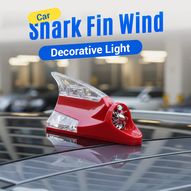 🚗 KÖP 3, FÅ 1 GRATIS ! ⚡ Blinkande Varningslampa i Fenform för Bil – Lätt Montering, Synlighet 360° & Energy Saving 💡