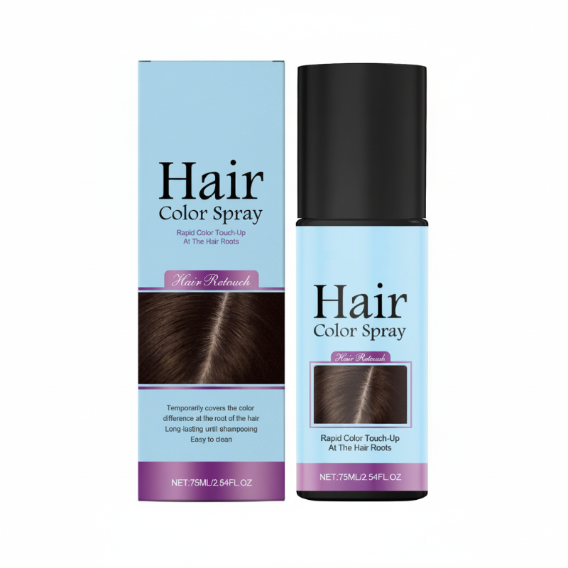 💇‍♀️ KÖP 2 FÅ 1 GRATIS! ✨ Tillfällig Hårfärgsspray för Utväxt – Växtbaserad, Naturlig Finish & Täcker Grått Hår 🌸