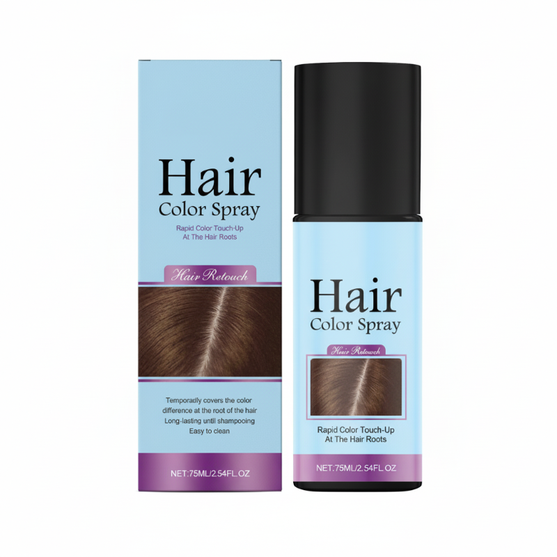 💇‍♀️ KÖP 2 FÅ 1 GRATIS! ✨ Tillfällig Hårfärgsspray för Utväxt – Växtbaserad, Naturlig Finish & Täcker Grått Hår 🌸