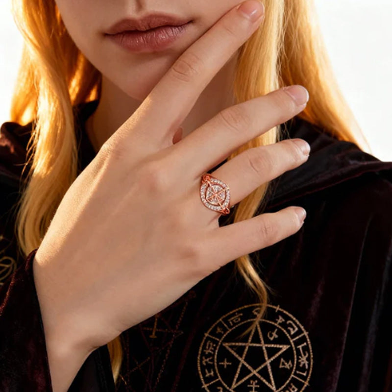 🎁✨Elegant tvåtonig Keltsknotzirkonring🔥