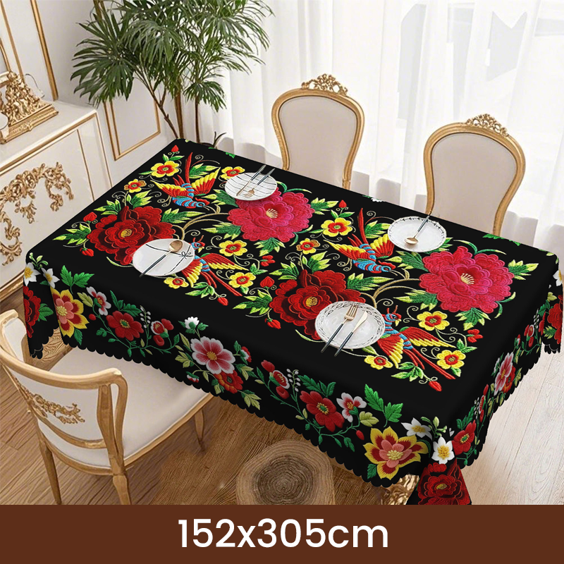 ⏳Begränsad tid 50 % Rabatt⏰Mexikansk blommig duk med vågig kant🏵️