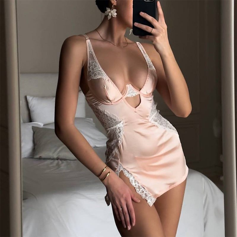 👗 Exklusiv Rea -50%! 💃 Sexig Spetsaxsklänning – Perfekt för Dejt & Fest 🌹 | Mjukt Tyg, Passform & Mångsidig ✨