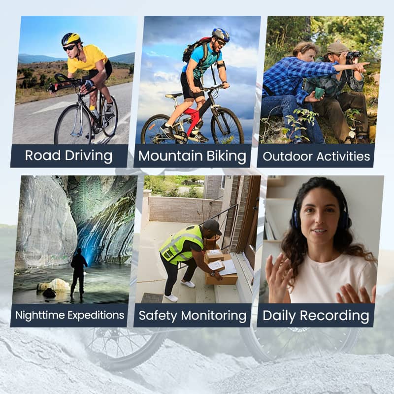 HD bärbar cykelkamerauppsättning