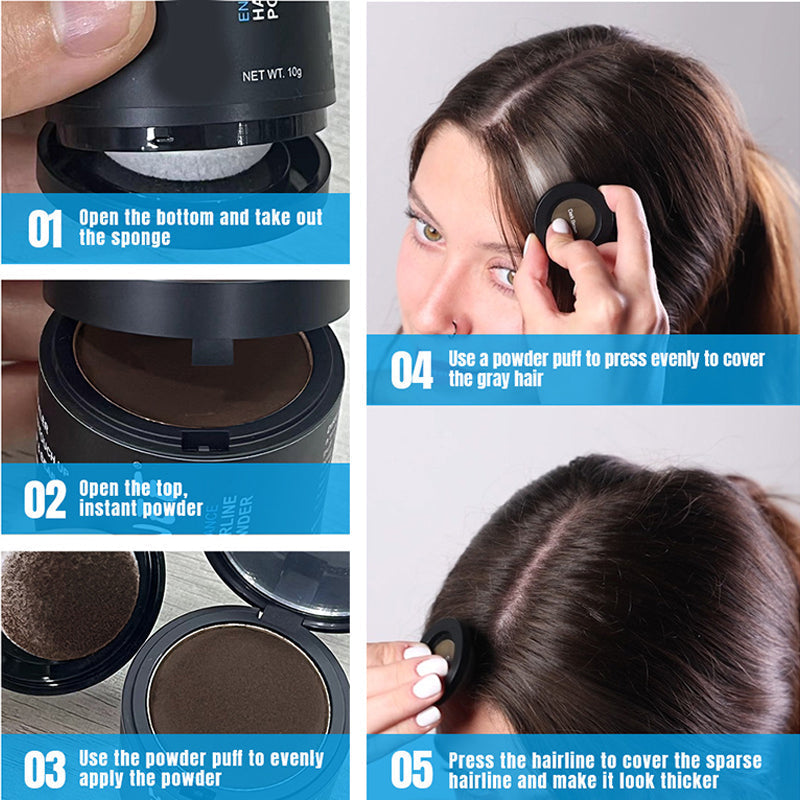 🔥50 % rabatt så länge lagret räcker!🎉Multifunktionellt instant concealer-puder för hårfästet