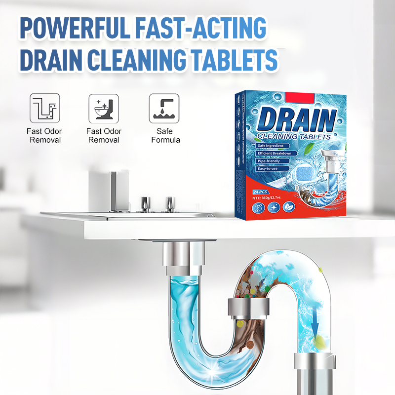 ✨ Köp 2 få 1 gratis! 🚰 Avloppsrengöringspads – Tar snabbt bort stopp – Säker och ofarlig, tar bort hår och fett – Skadar inte rören 🔧