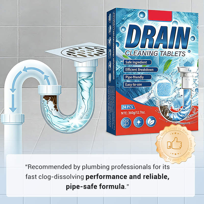 ✨ Köp 2 få 1 gratis! 🚰 Avloppsrengöringspads – Tar snabbt bort stopp – Säker och ofarlig, tar bort hår och fett – Skadar inte rören 🔧