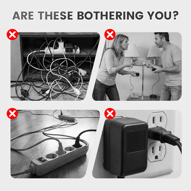 🛡️Elektrisk säkerhet garanterad! Smart grenuttag med USB-portar och flera säkerhetsfunktioner för sinnesro. 👍