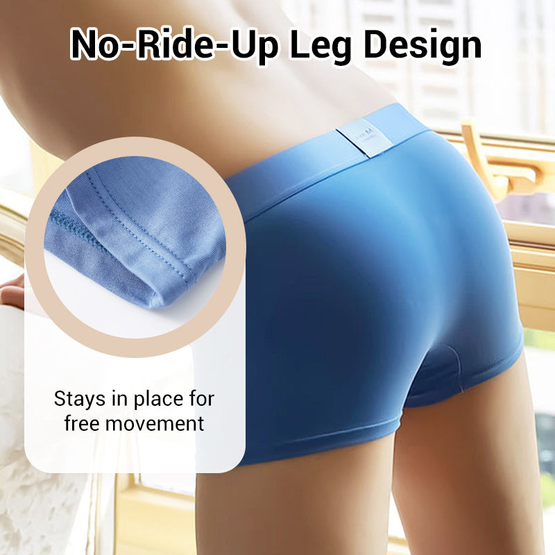 Andningsbara boxershorts för herr med 3D-ficka