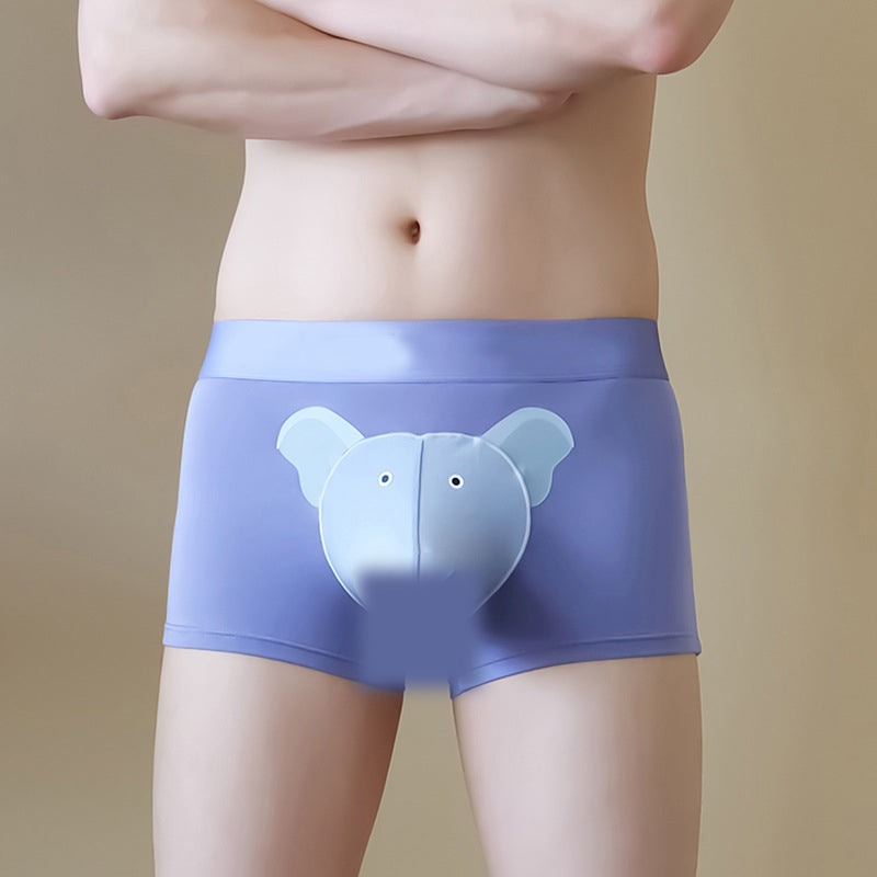 Andningsbara boxershorts för herr med 3D-ficka