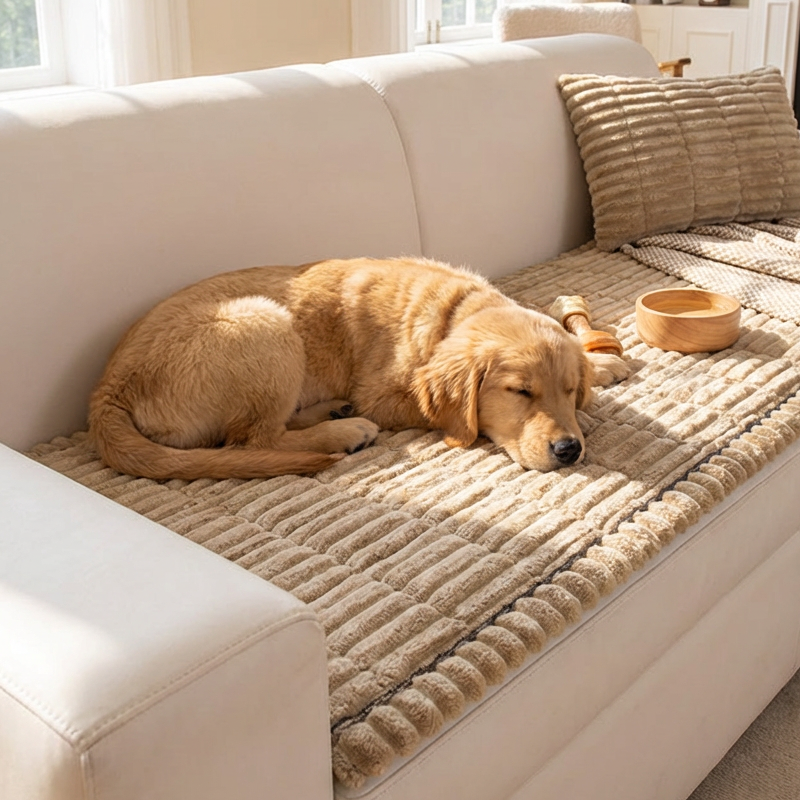 🛋️ 50% RABATT! 🛡️ Quiltad Soffdyna – Halkfri, Manchester-Tyg & Lätt att Rengöra ✨