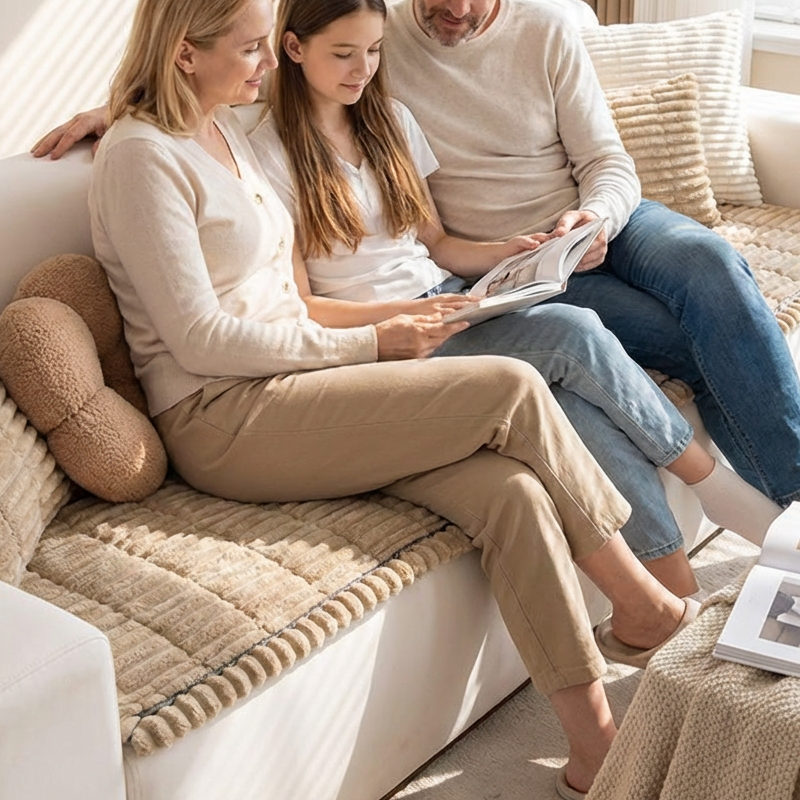 🛋️ 50% RABATT! 🛡️ Quiltad Soffdyna – Halkfri, Manchester-Tyg & Lätt att Rengöra ✨